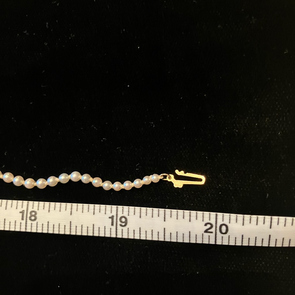 14 K CLASP AUTHENTIC CULTURED PEARL NECKLACE 18” long. - Picture 17 of 17